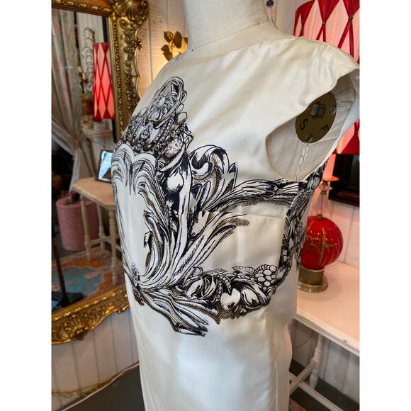 vtg 1960s 2 piece sheath and coat trompe l'oeil fabiola reversible 60s fashion - Picture 5 of 15